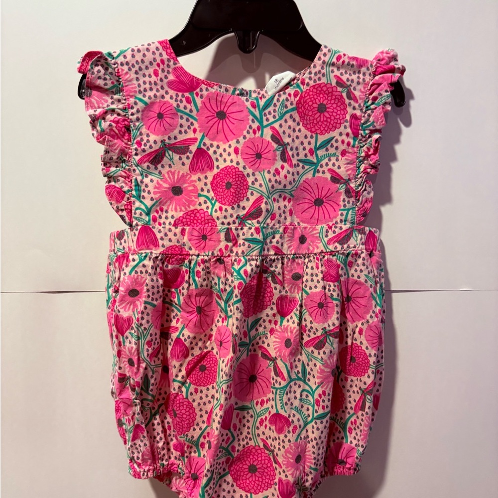 EGG New York- Floral Pink Baby Romper